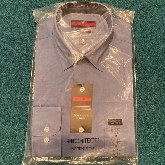 Architect NWT dress shirt - Medium 15-15.5 32/33 - Picture 1 of 4